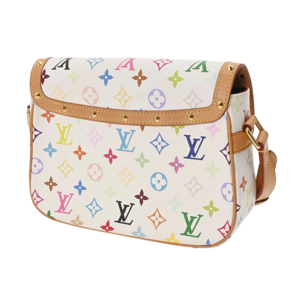 Louis Vuitton Shoulder Sologne Blanc Bag Multicolor Monogram White
